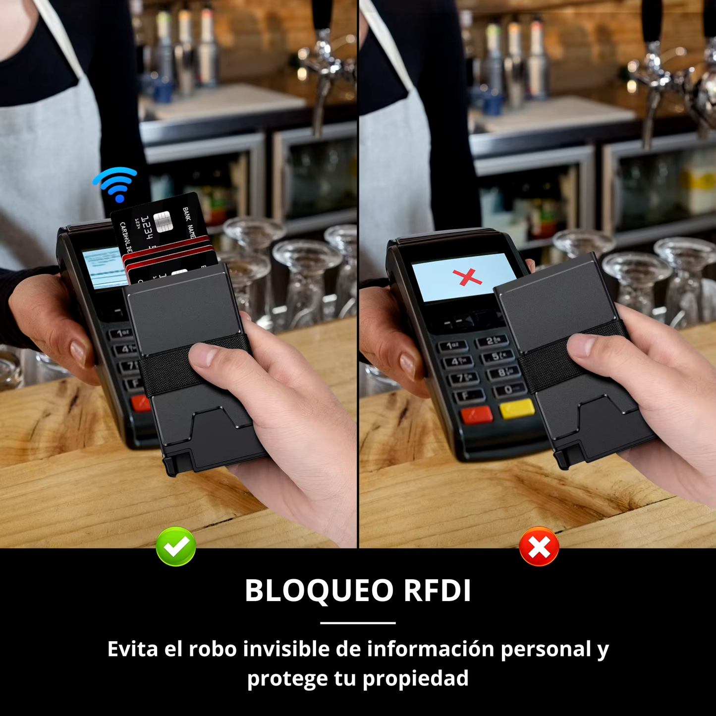 Billetera Minimalista Protección RFID