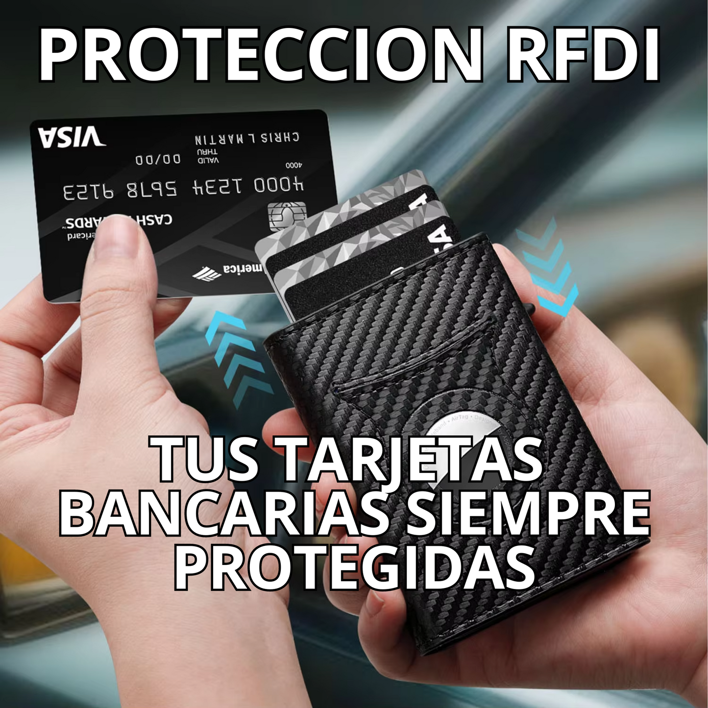 Billetera Air Tag con Protección RFDI