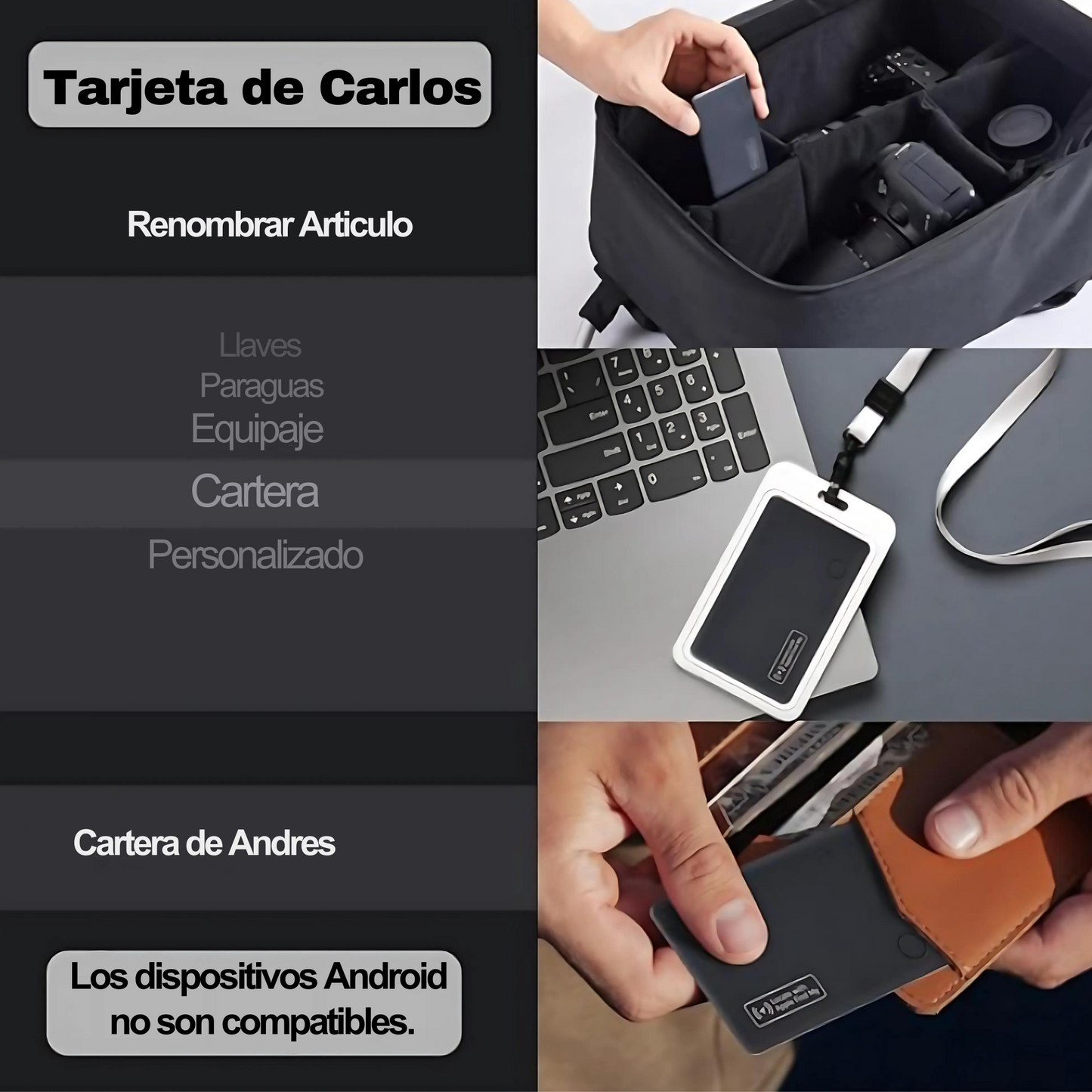 Tarjeta Rastreadora para Cartera